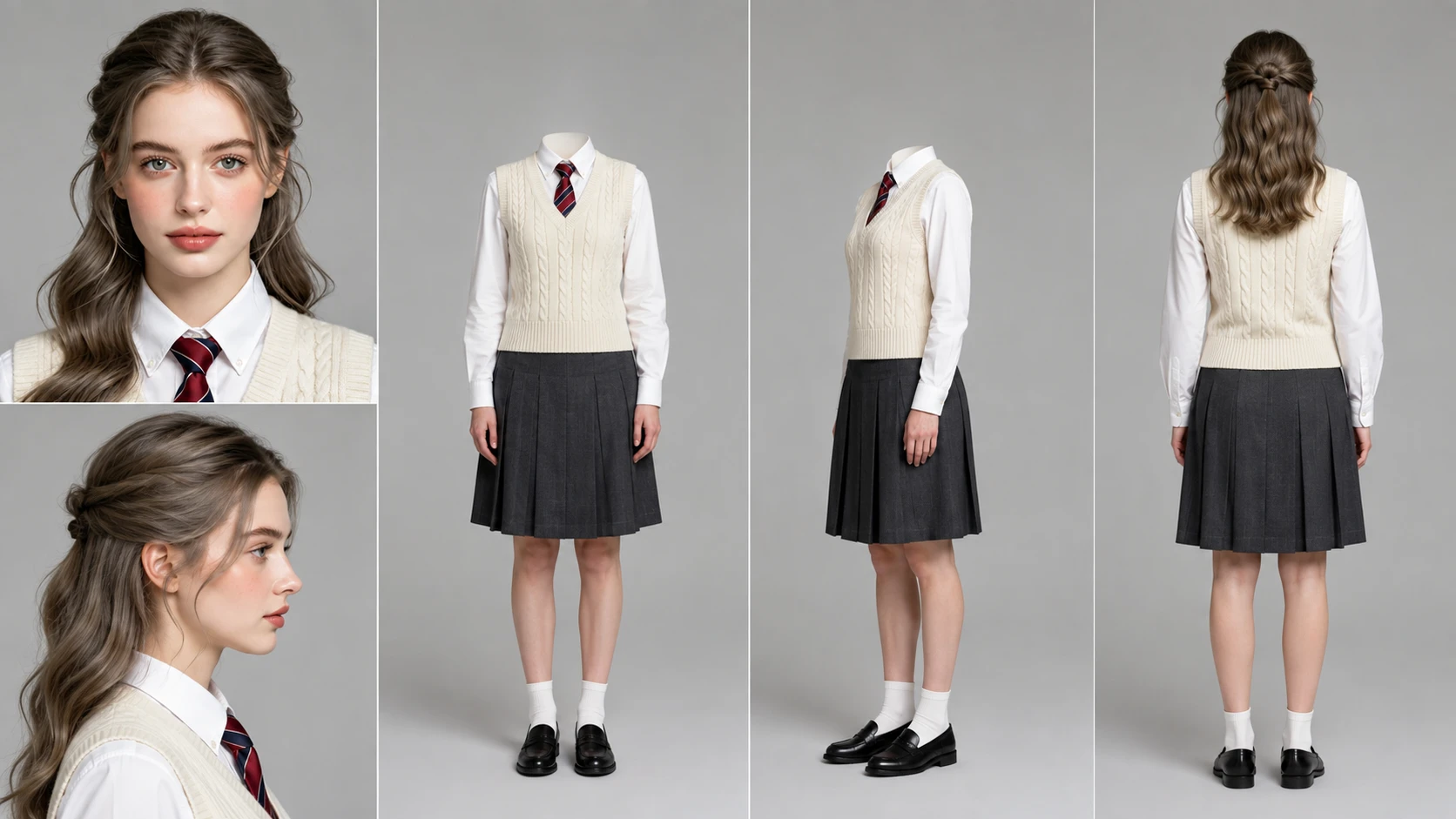 Elodie's reference sheet — the picture every episode of hers is rendered against