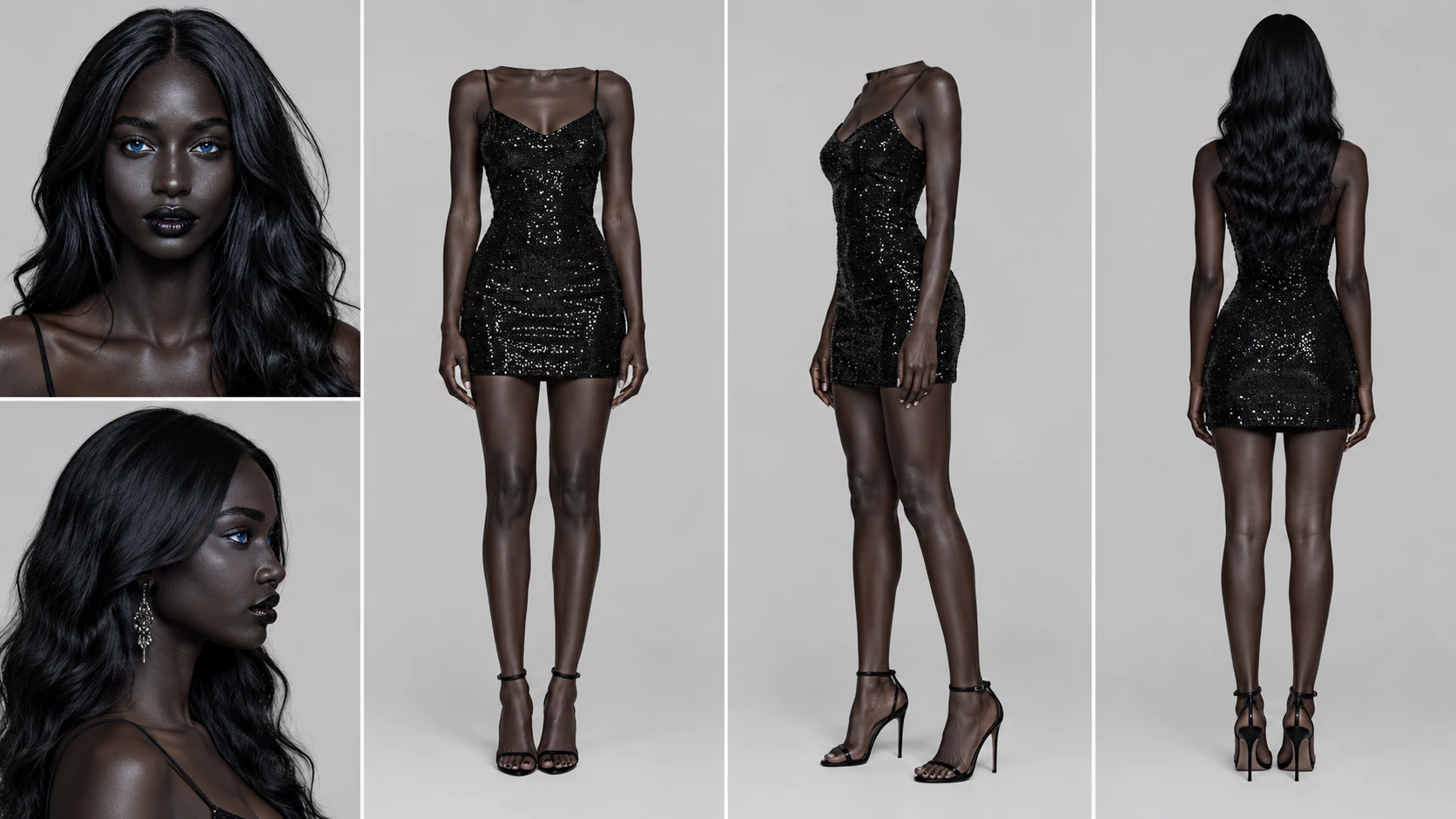 Nia's reference sheet — the picture every episode of hers is rendered against