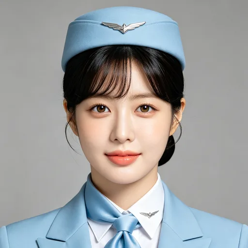 Yuna, flight attendant — an AI influencer preset