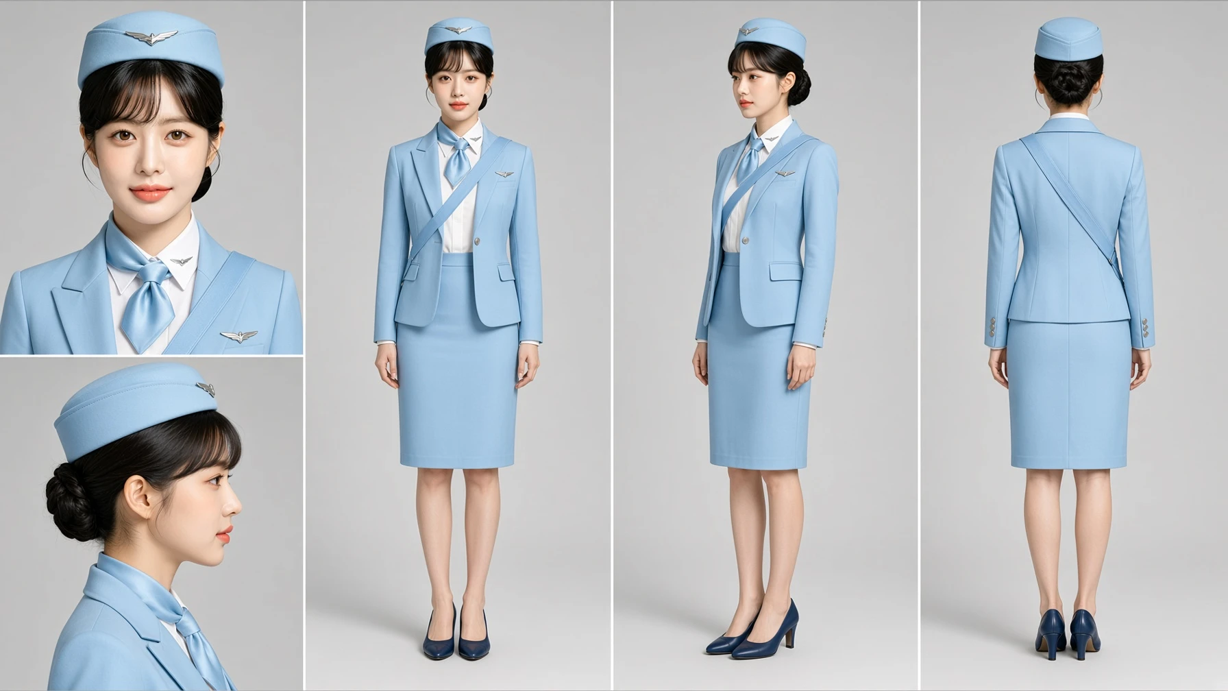 Yuna's reference sheet — the picture every episode of hers is rendered against