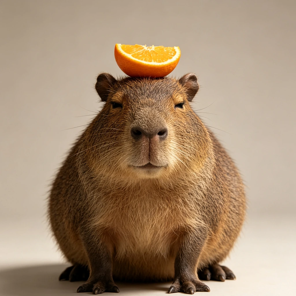 A capybara who has never once been in a hurry